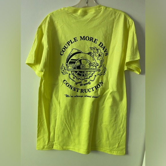 Hanes Other - NEW Joke T Shirt Safety Yelloe